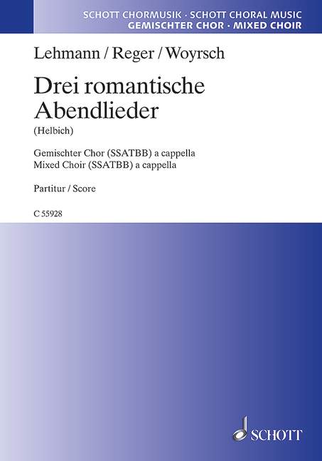 Vorderes Coverbild Drei romantische Abendlieder 