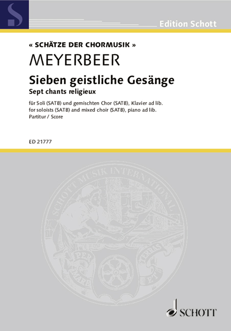 Vorderes Coverbild Sieben geistliche Gesänge 
