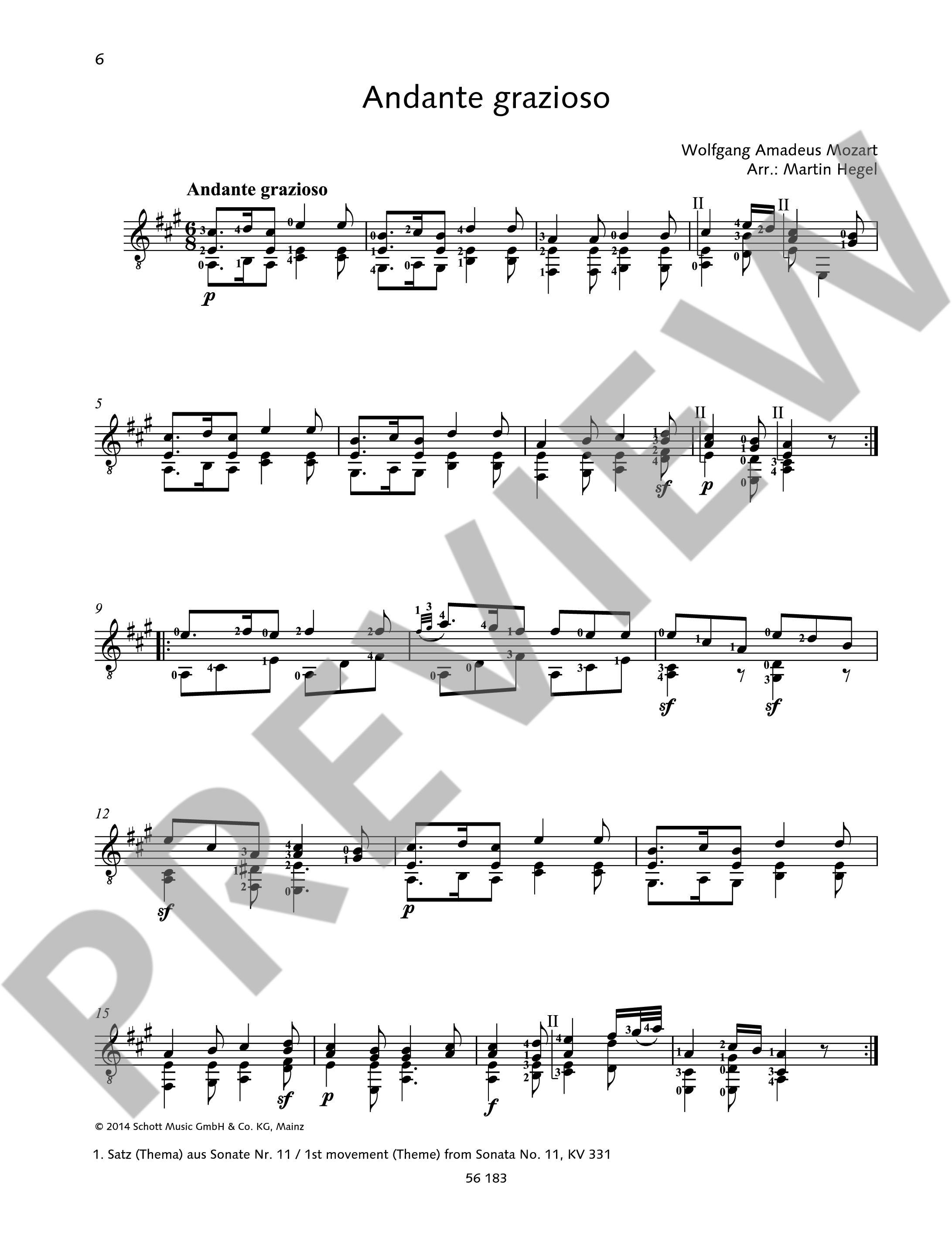 Anderes Coverbild Mozart for Guitar 