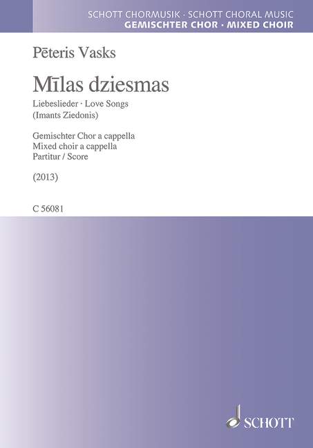 Vorderes Coverbild Milas dziesmas