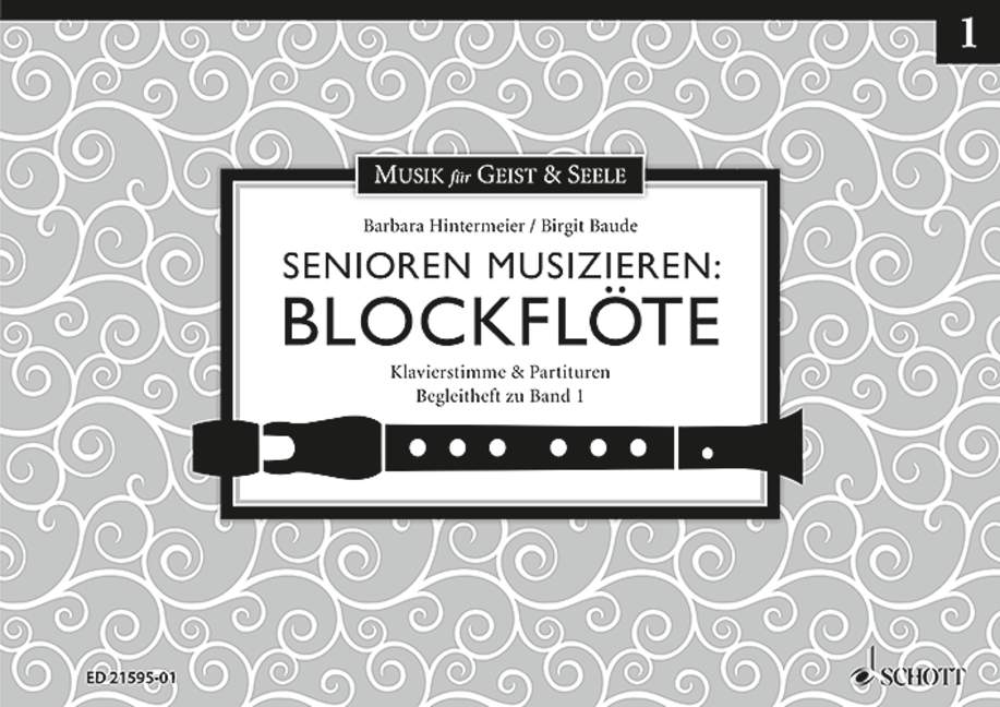 Vorderes Coverbild Senioren musizieren: Blockflöte Begleitheft zu Band 1