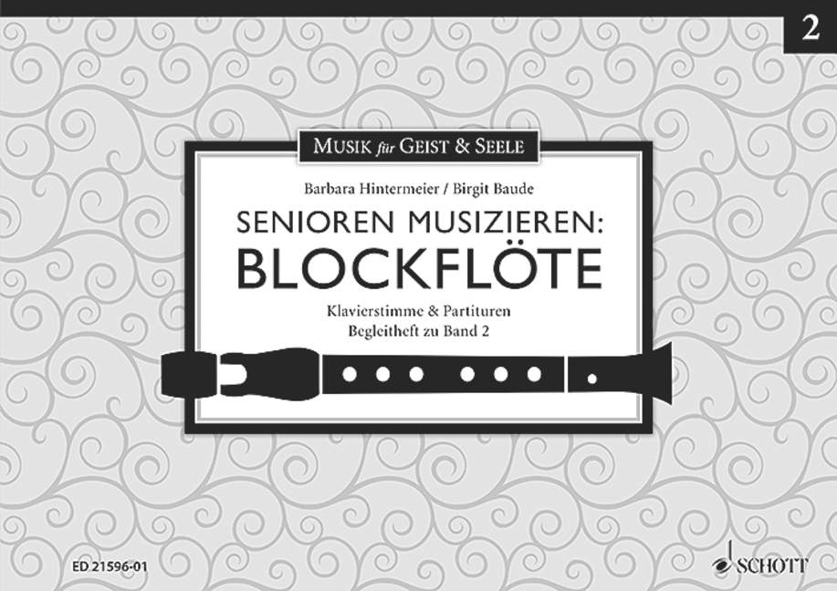 Vorderes Coverbild Senioren musizieren: Blockflöte Begleitheft zu Band 2