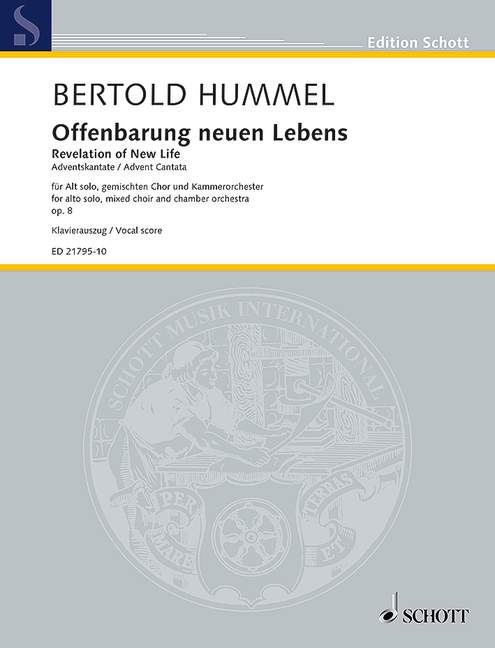 Vorderes Coverbild Offenbarung neuen Lebens op. 8 