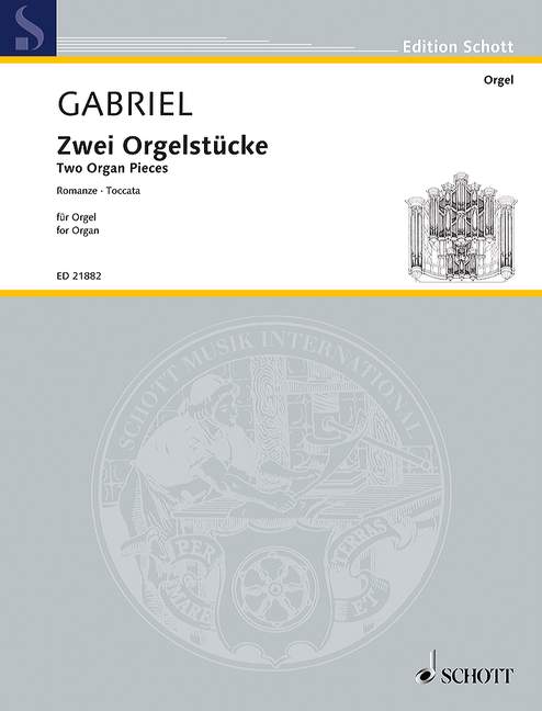 Vorderes Coverbild Zwei Orgelstücke 