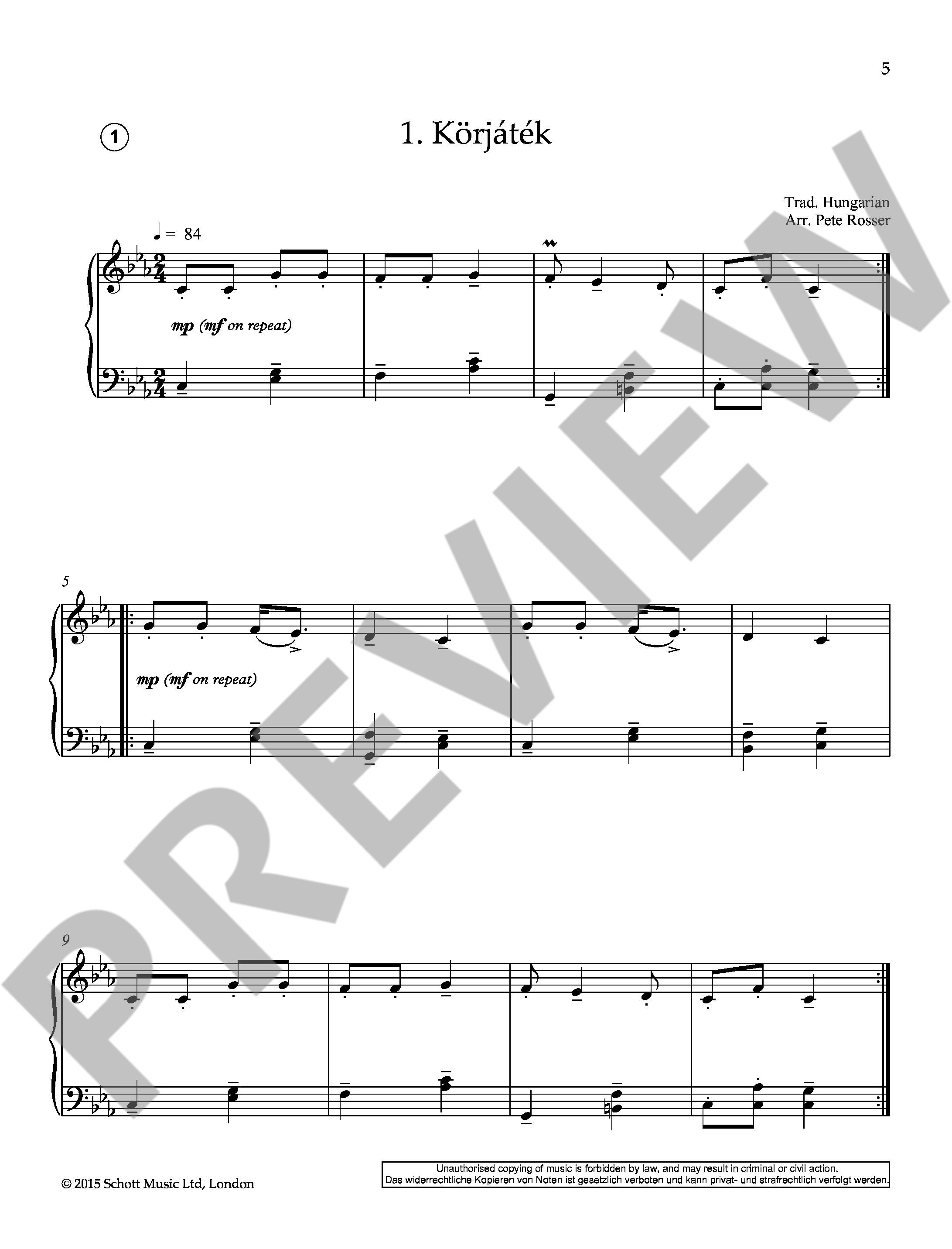 Anderes Coverbild Eastern European Folk Tunes for Piano 