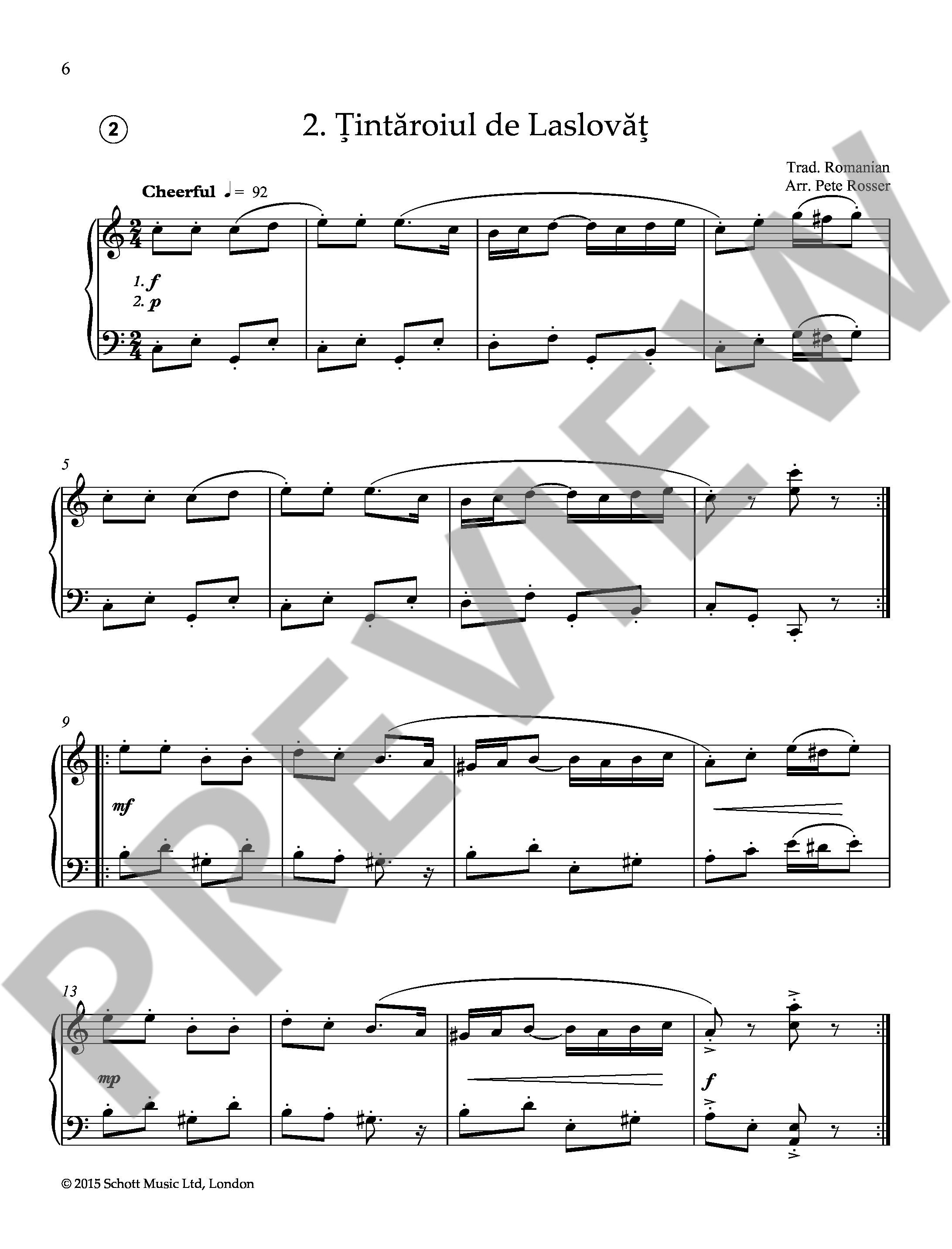 Anderes Coverbild Eastern European Folk Tunes for Piano 