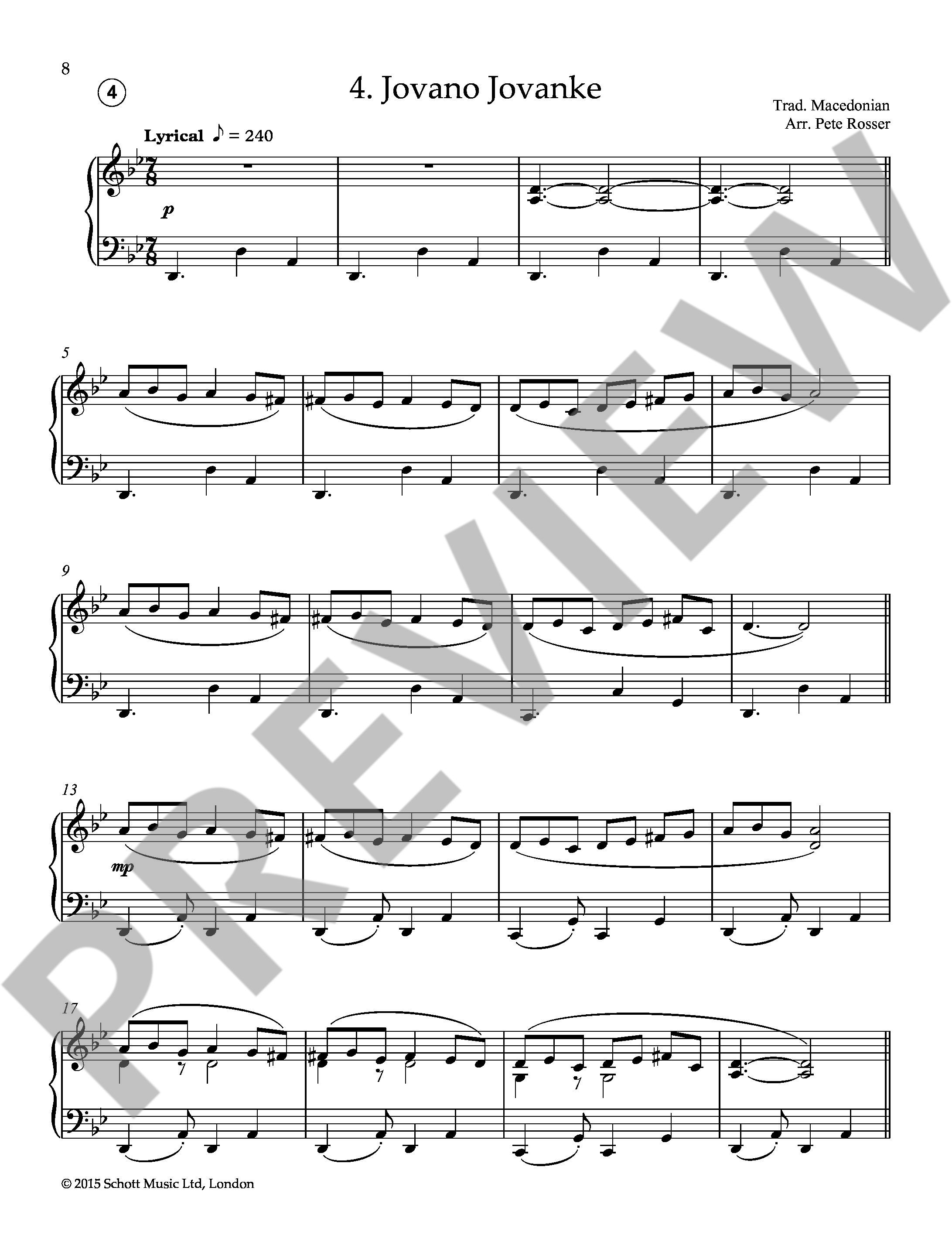 Anderes Coverbild Eastern European Folk Tunes for Piano 