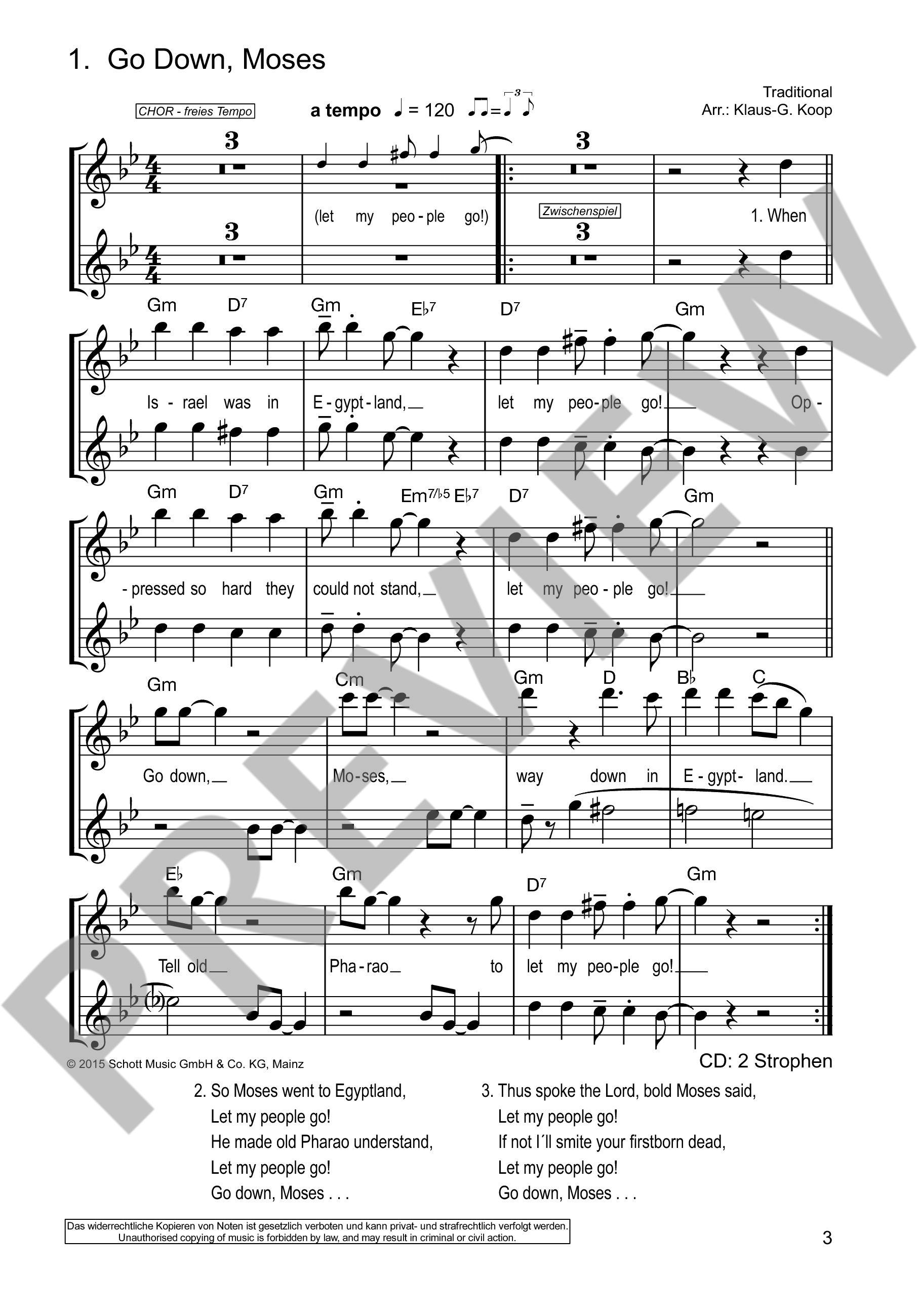 Anderes Coverbild Die schönsten Spirituals & Gospels 