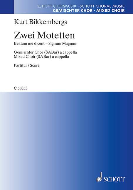 Vorderes Coverbild Zwei Motetten 