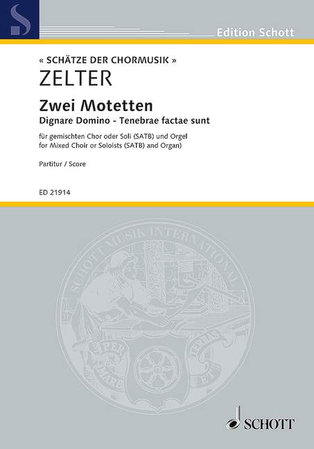 Vorderes Coverbild Zwei Motetten 