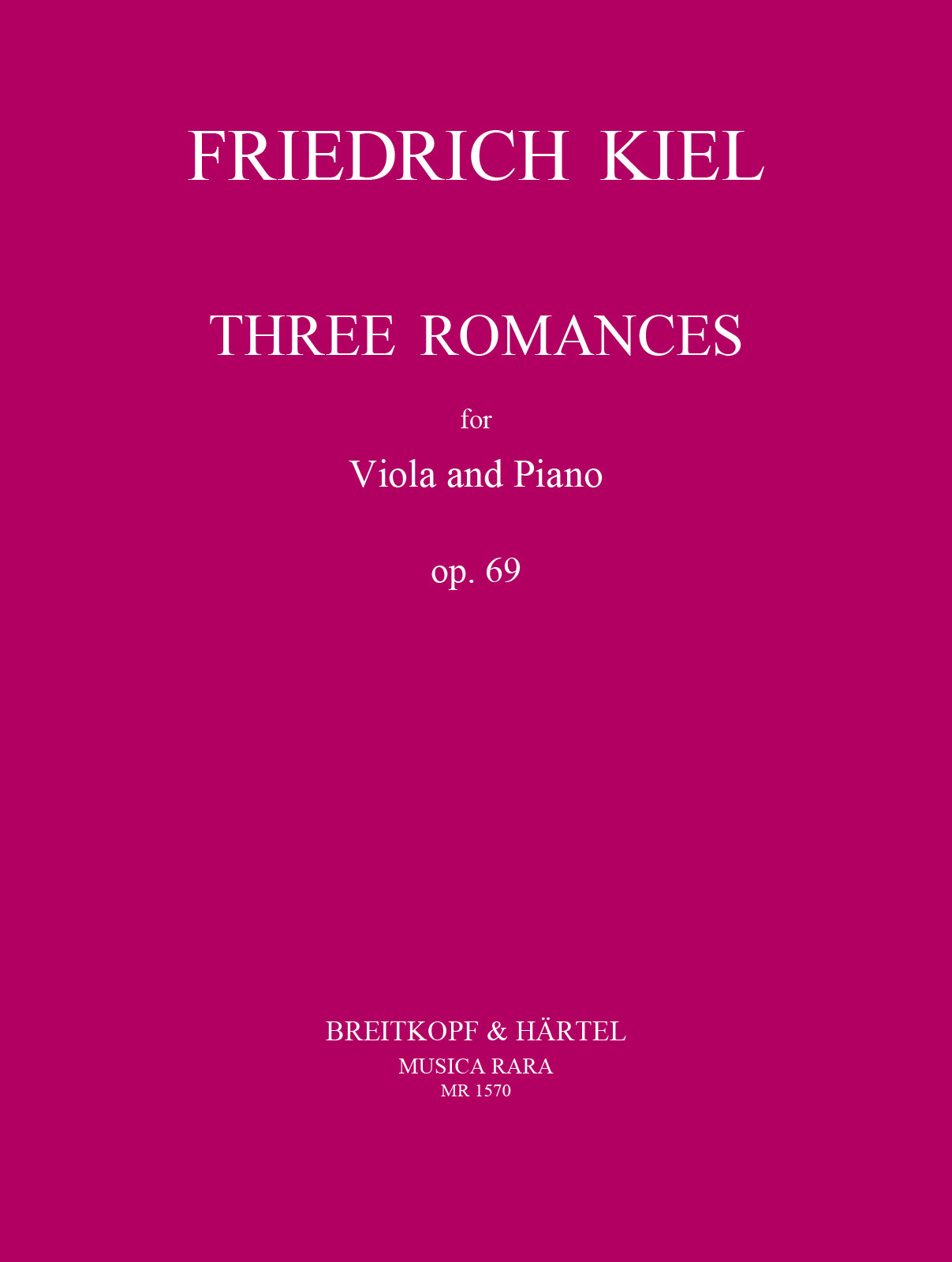 Anderes Coverbild Drei Romanzen op. 69