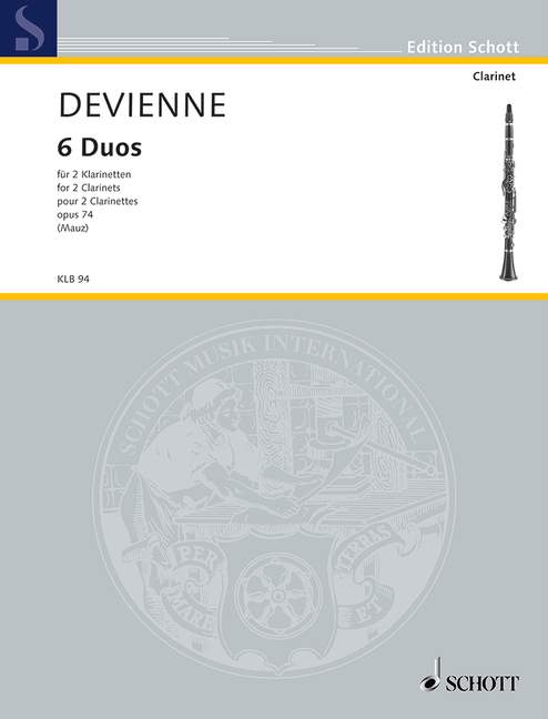 Vorderes Coverbild 6 Duos op. 74 