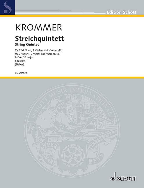 Vorderes Coverbild Streichquintett F-Dur op. 8/4 