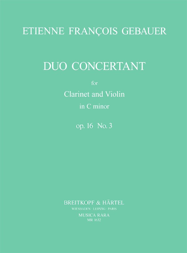 Vorderes Coverbild Duo Concertant Nr. 3 c-Moll op. 16