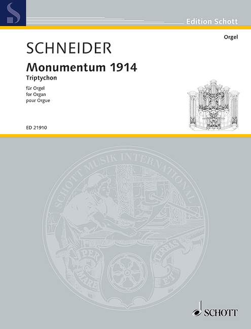 Vorderes Coverbild Monumentum 1914 