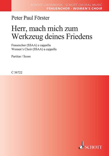 Vorderes Coverbild Herr, mache mich zum Werkzeug deines Friedens 
