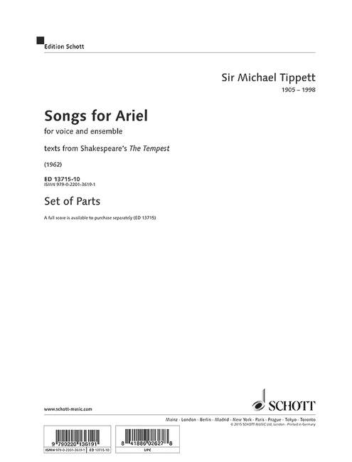Vorderes Coverbild Songs for Ariel 