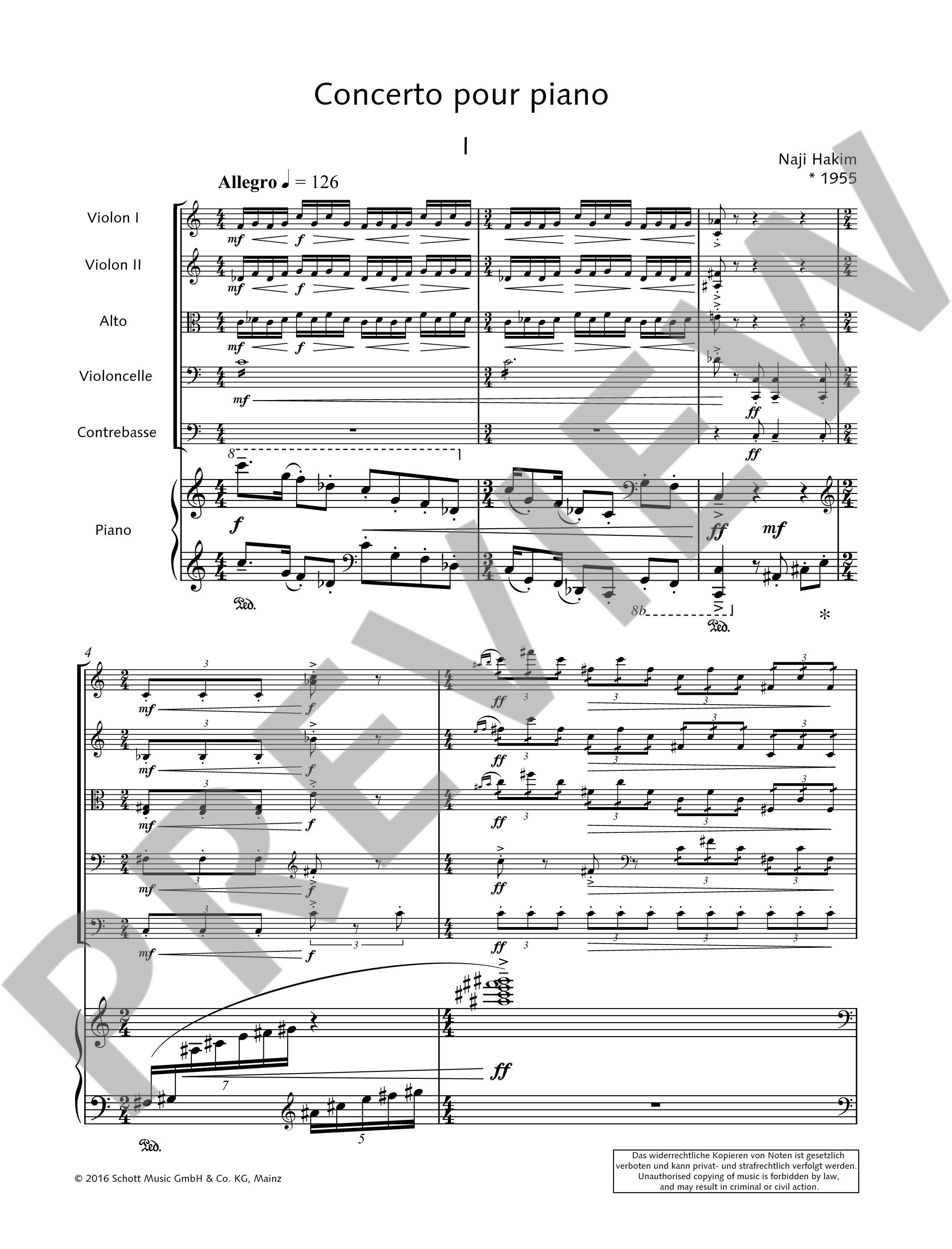 Anderes Coverbild Concerto pour piano 