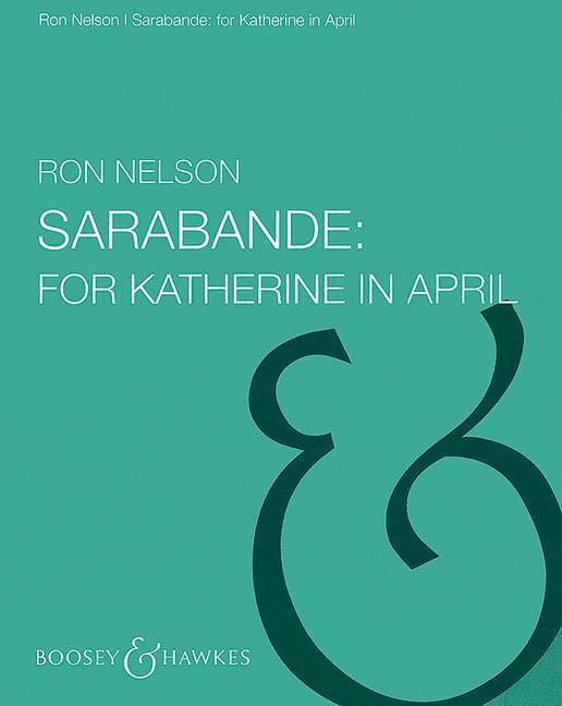 Vorderes Coverbild Sarabande: For Katharine in April 