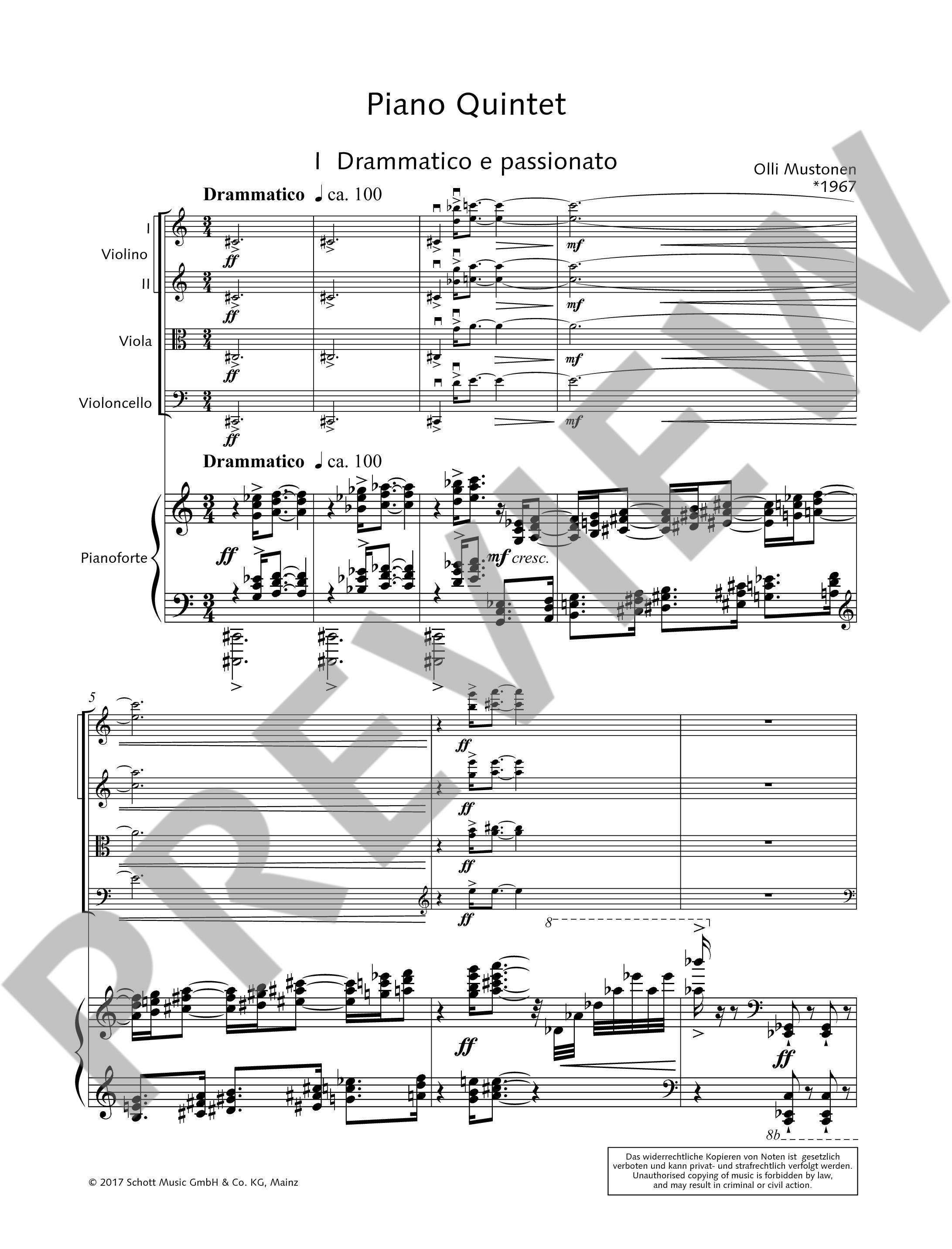 Anderes Coverbild Piano Quintet 