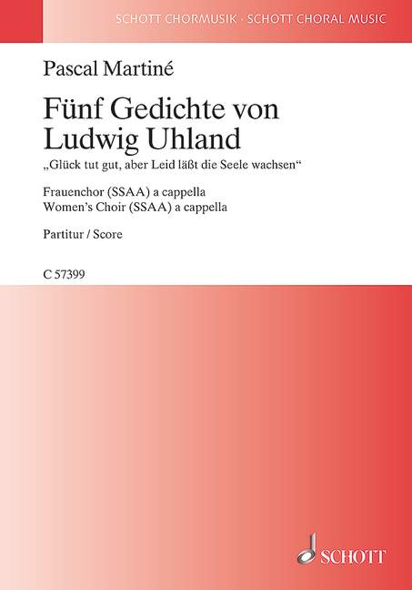 Vorderes Coverbild Fünf Gedichte von Ludwig Uhland 