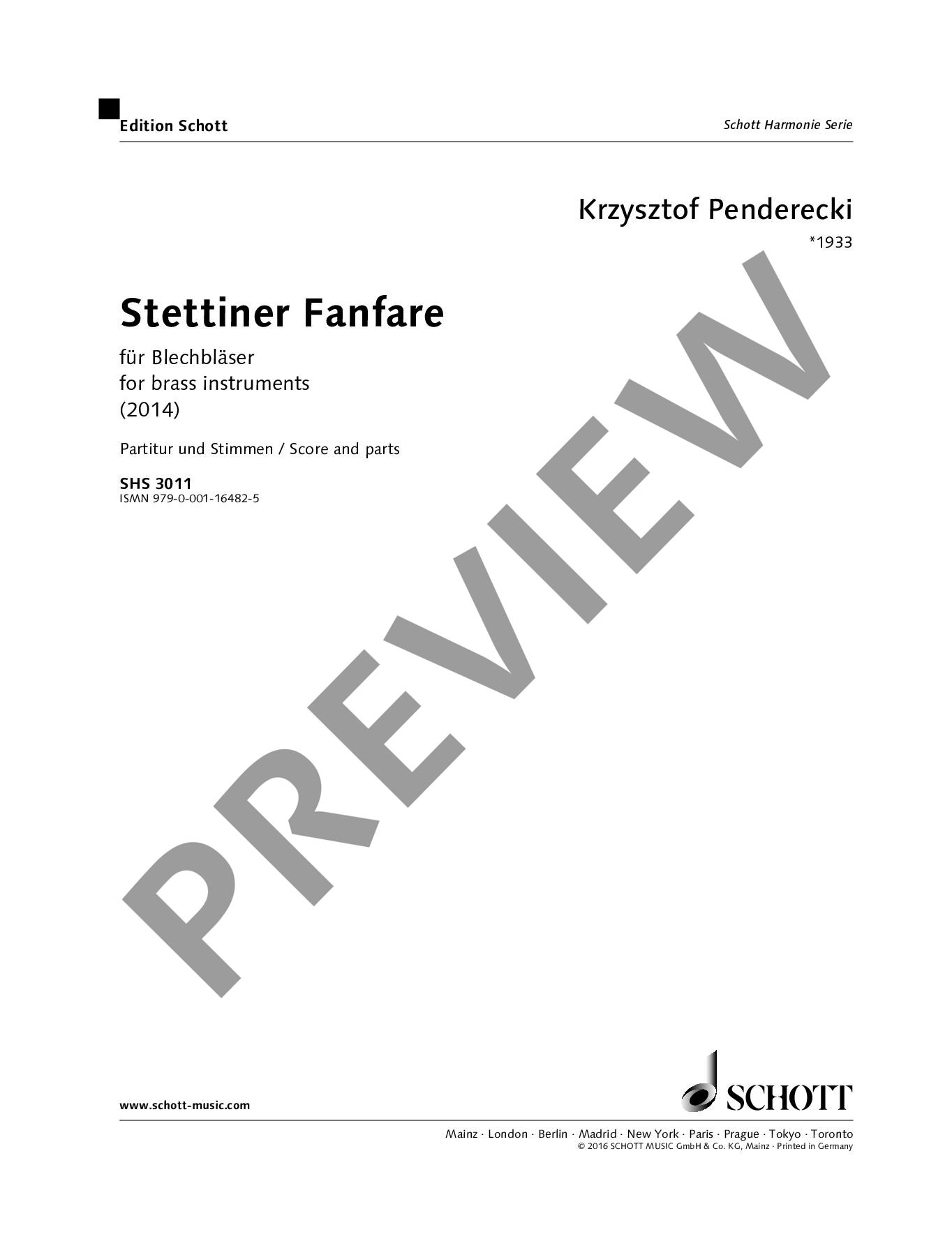 Anderes Coverbild Stettiner Fanfare 