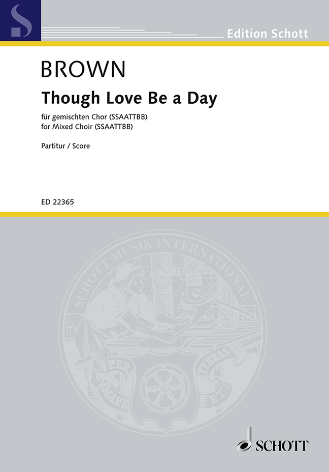 Vorderes Coverbild Though Love Be a Day 