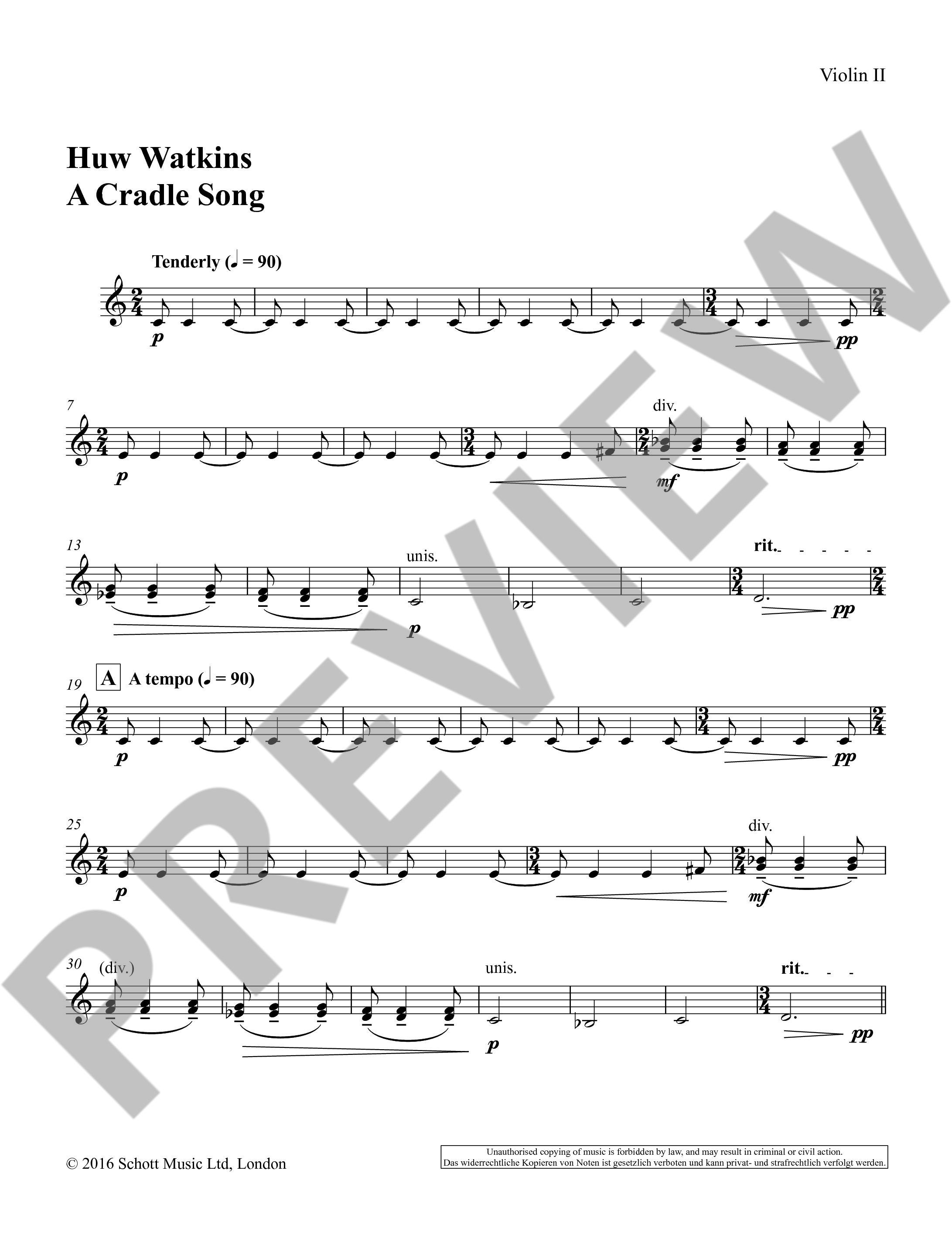 Anderes Coverbild A Cradle Song 