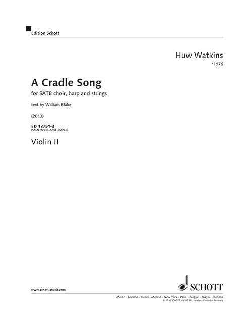 Vorderes Coverbild A Cradle Song 