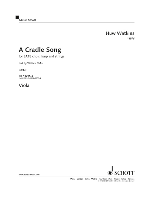 Vorderes Coverbild A Cradle Song 