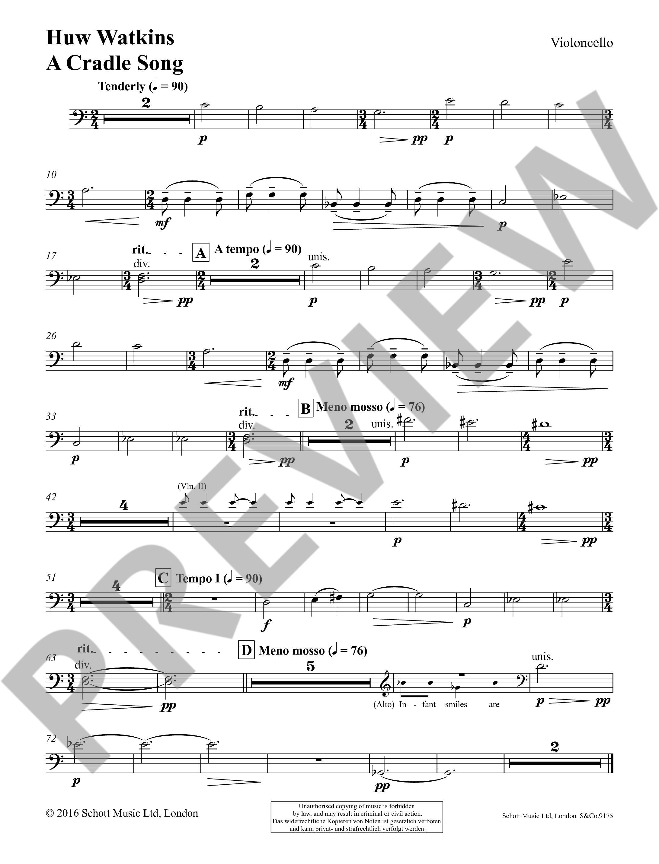 Anderes Coverbild A Cradle Song 
