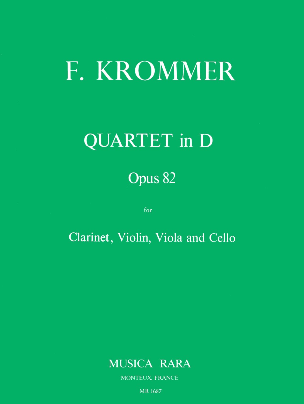 Vorderes Coverbild Quartett in D op. 82