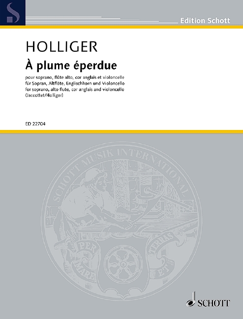 Vorderes Coverbild À plume éperdue 
