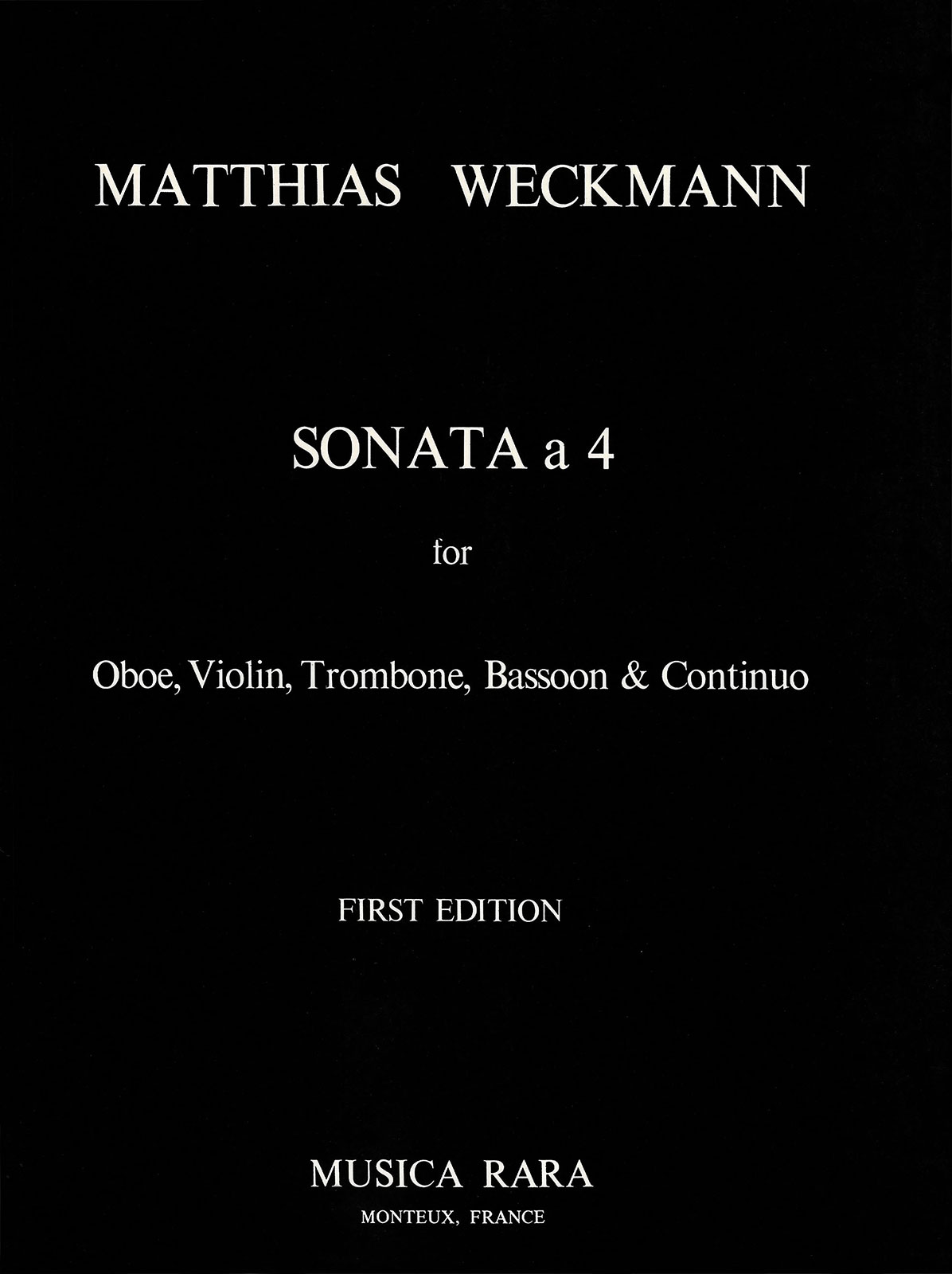Vorderes Coverbild Sonata a 4