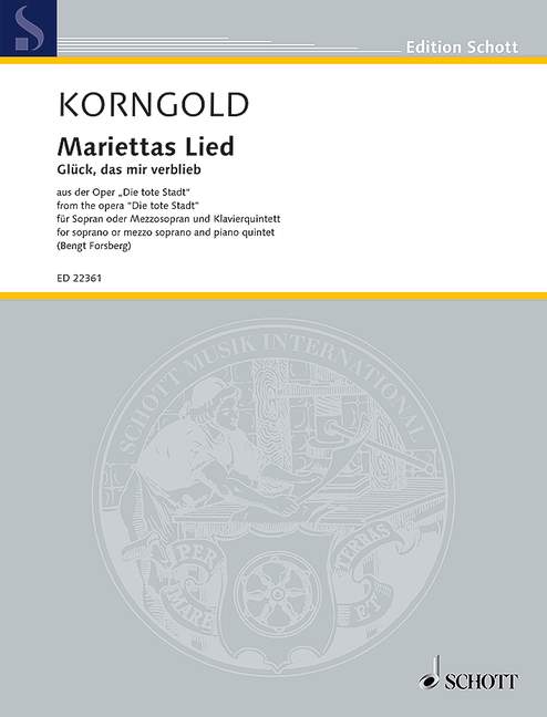 Vorderes Coverbild Mariettas Lied op. 12 