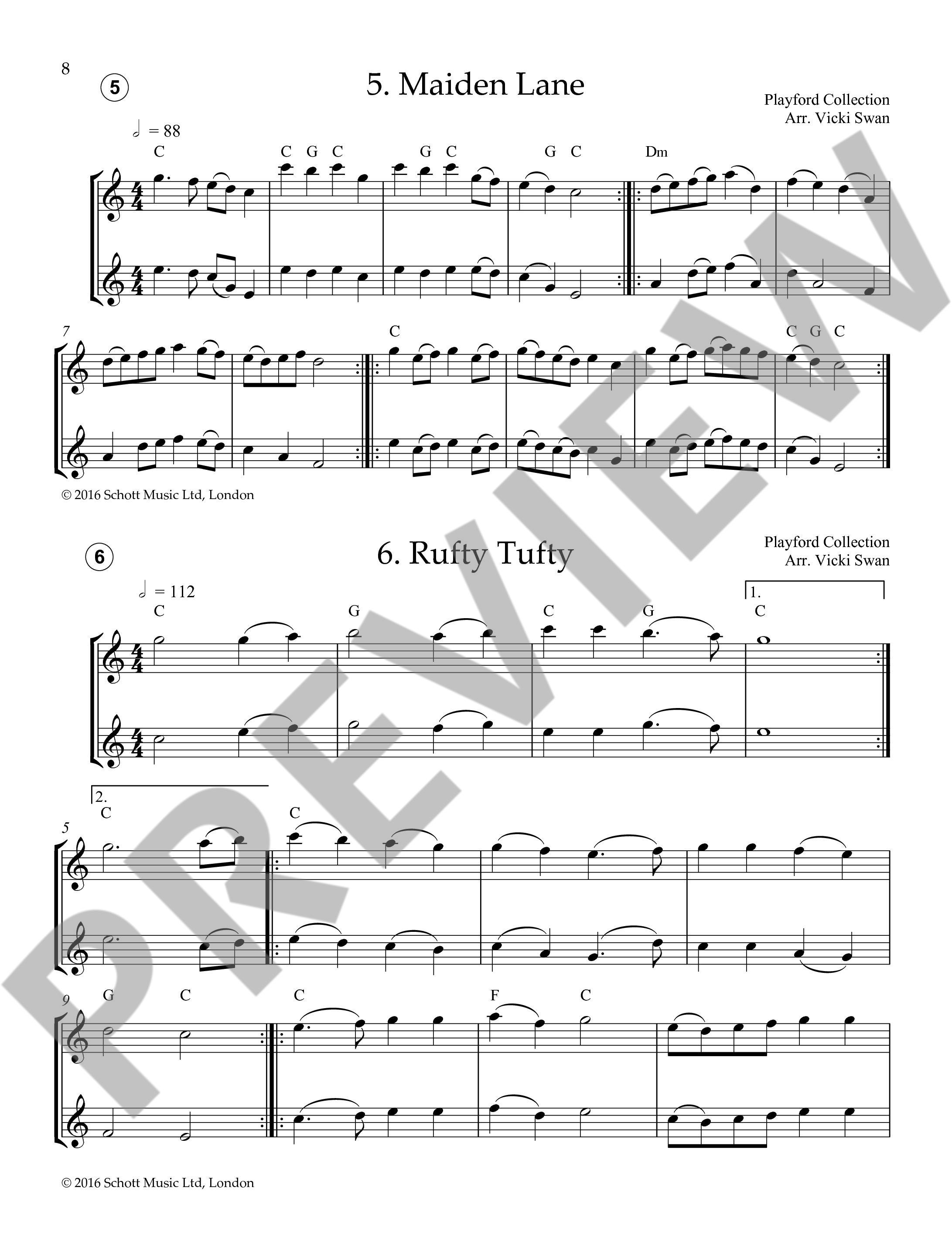 Anderes Coverbild English Folk Tunes for Flute 