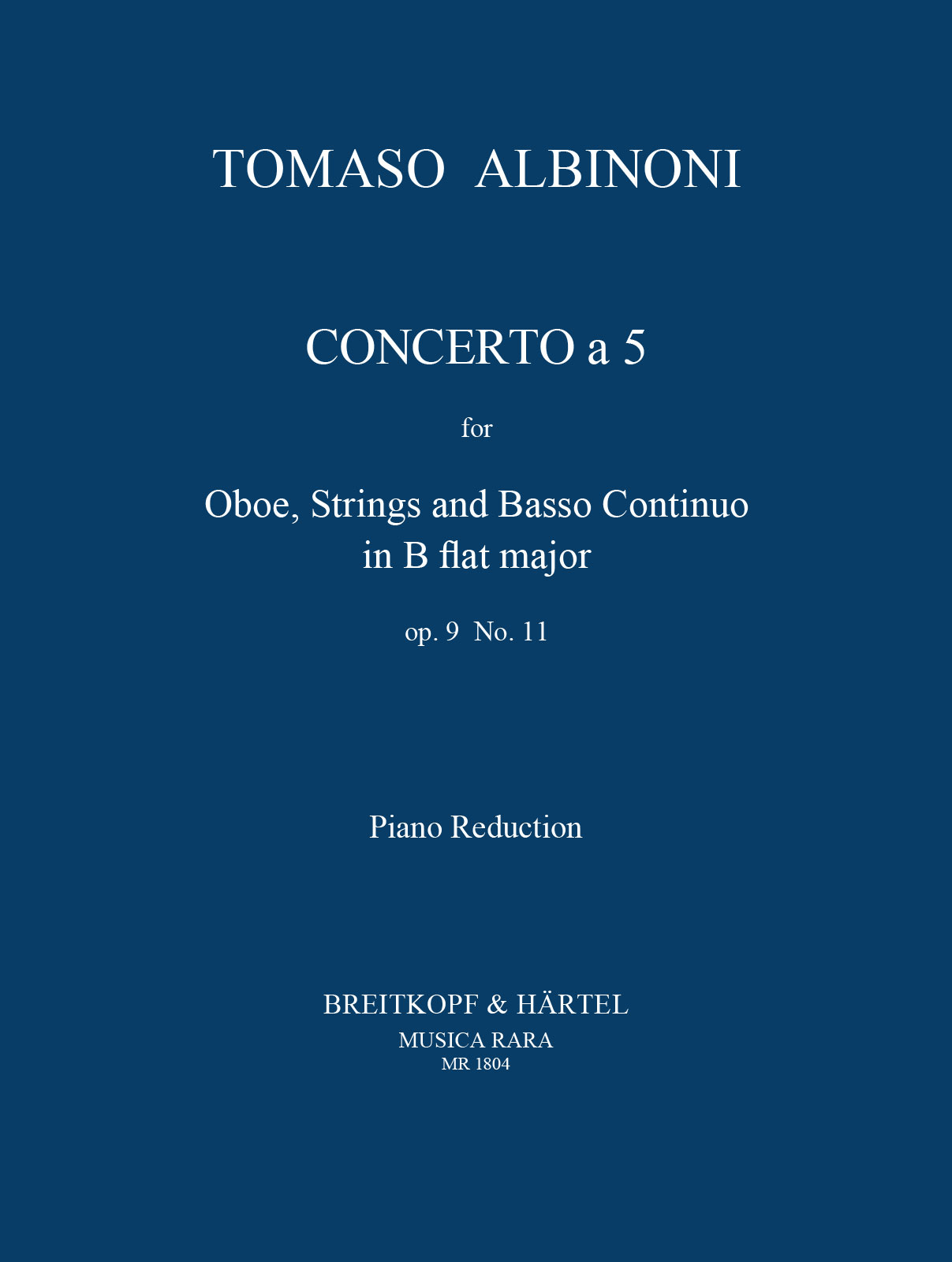 Vorderes Coverbild Concerto a 5 in B op. 9/11