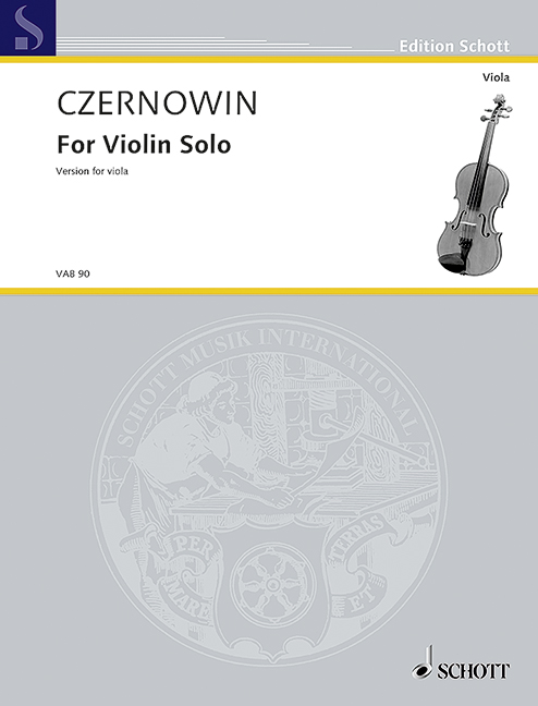 Vorderes Coverbild For Violin Solo 