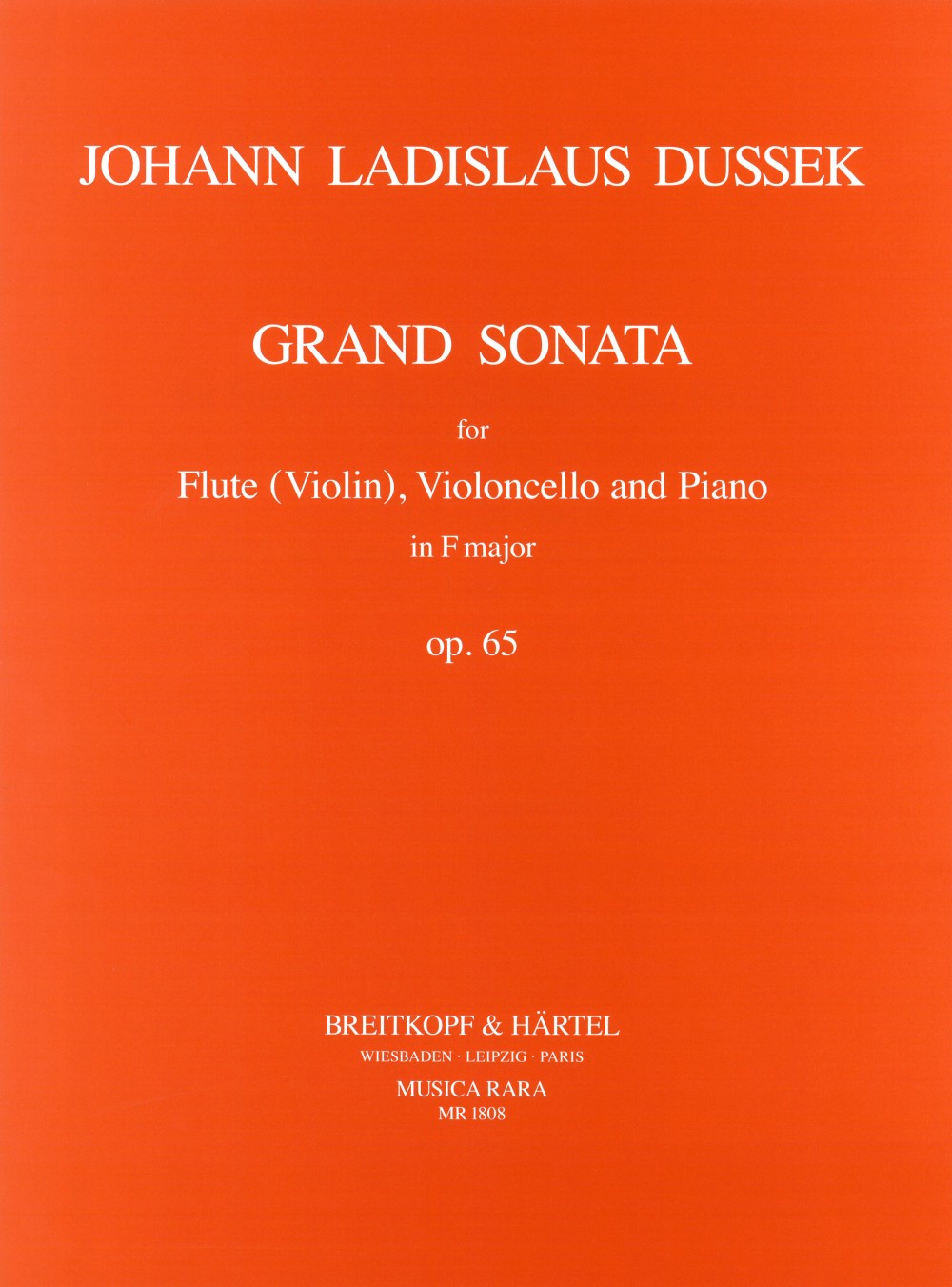 Vorderes Coverbild Grand Sonate F-Dur op. 65