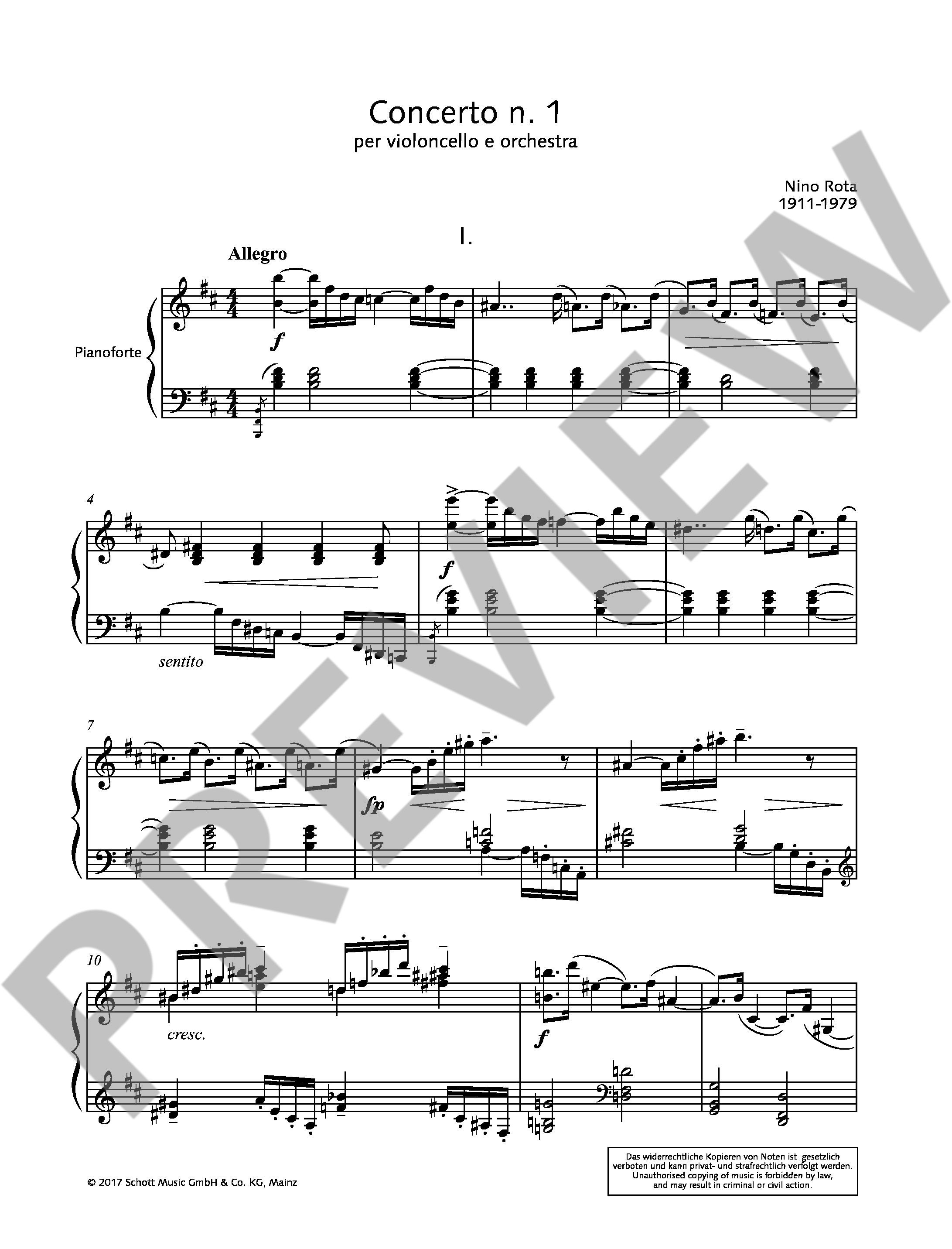 Anderes Coverbild Concerto No. 1 