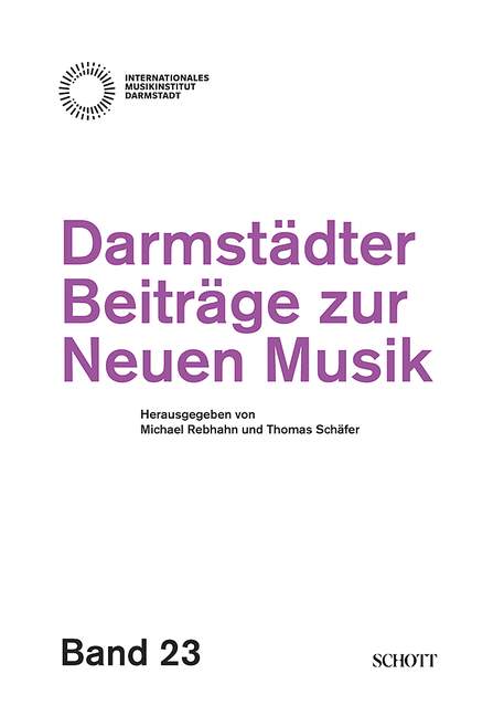 Vorderes Coverbild Darmstädter Beiträge zur Neuen Musik, Band 23