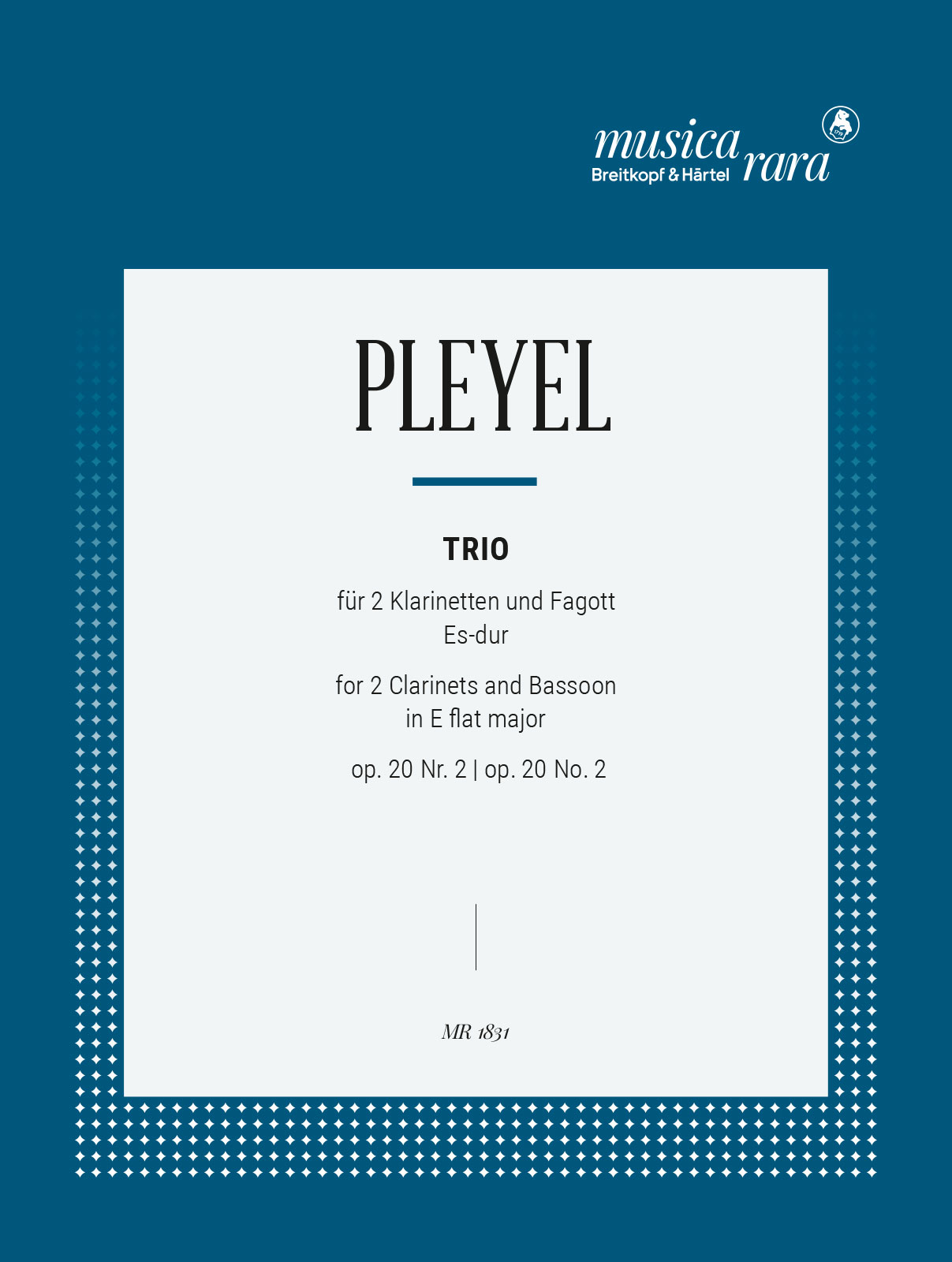 Vorderes Coverbild Trio in Es op. 20 Nr. 2