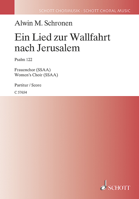Vorderes Coverbild Ein Lied zur Wallfahrt nach Jerusalem 