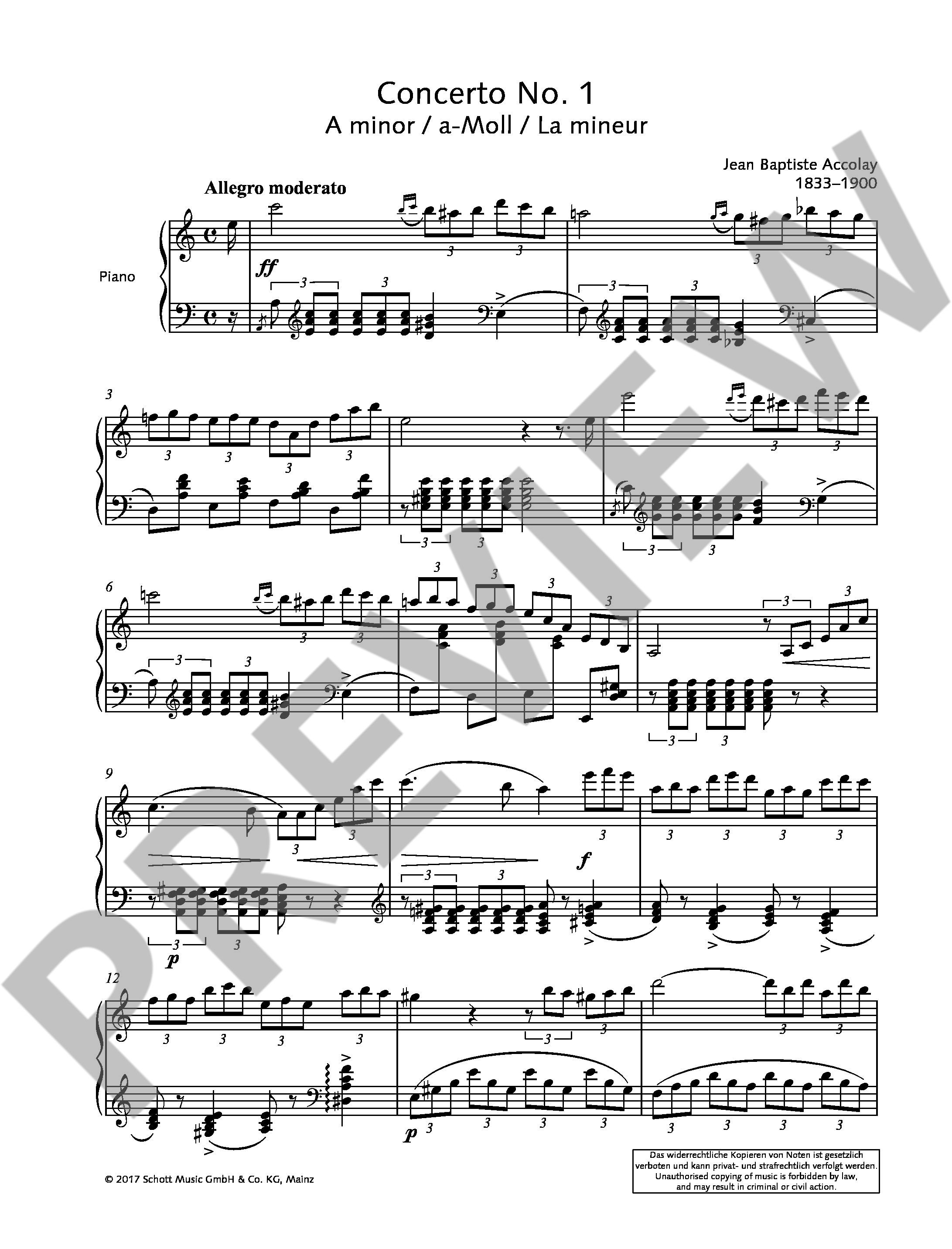 Anderes Coverbild Concerto No. 1 