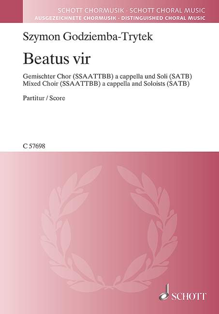 Vorderes Coverbild Beatus vir 