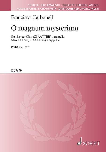 Vorderes Coverbild O magnum mysterium 