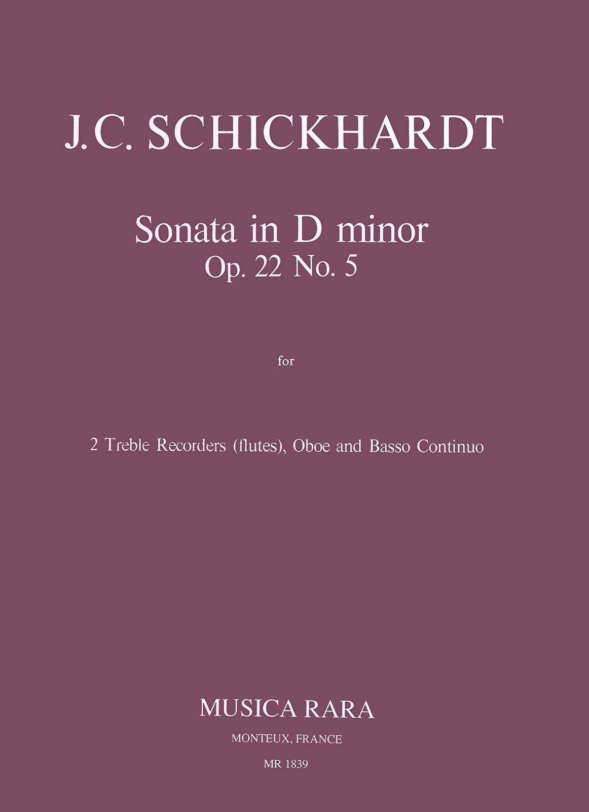 Vorderes Coverbild Sonate op. 22/5 d-moll