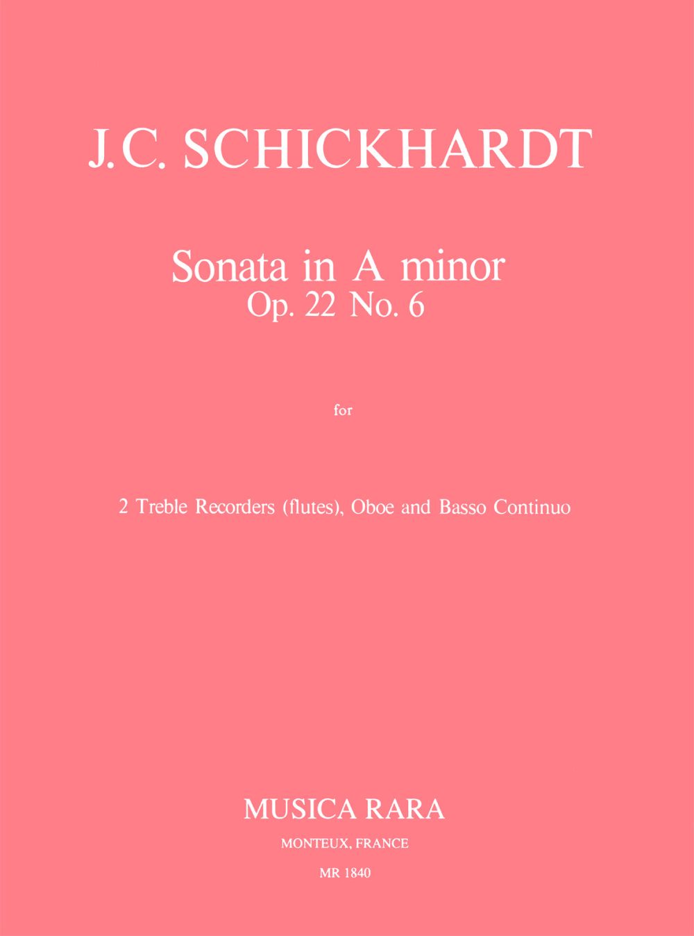 Vorderes Coverbild Sonate op. 22/6 a-moll