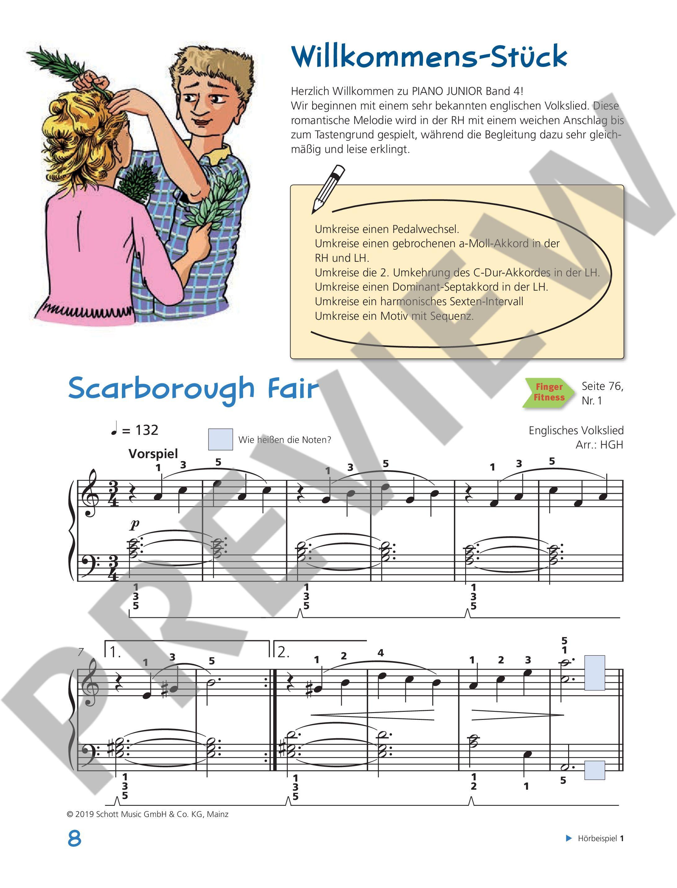 Anderes Coverbild Piano Junior: Klavierschule 4