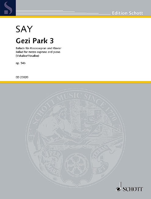 Vorderes Coverbild Gezi Park 3 op. 54b 